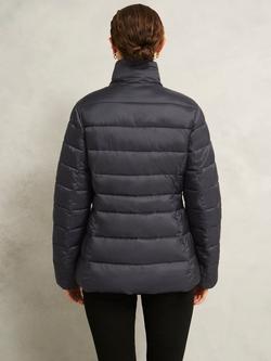 Hobbs Petite Tana Shower Resistant Puffer Jacket, Charcoal - view 2, Charcoal
