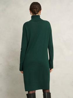 Hobbs Ava Wool Blend Jumper Dress, Ponderosa Green - view 2, Ponderosa Green