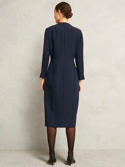 Hobbs Berkely Long Sleeve Midi Dress - view 2, Navy