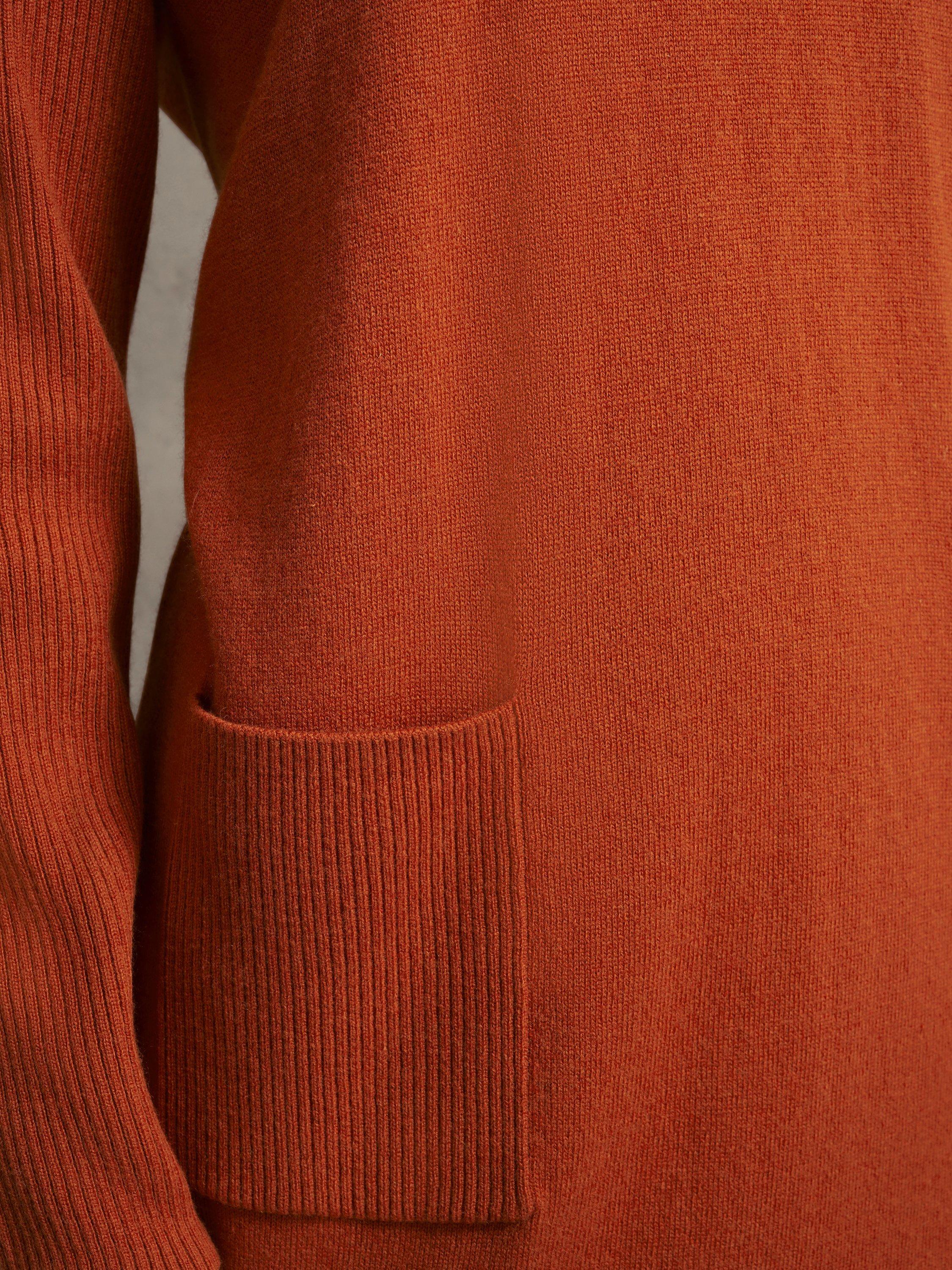 Product image 3 of 4, which shows Hobbs Devora Wool Blend Jumper Dress, Orange, XS