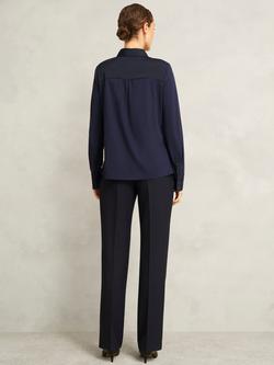 Hobbs Evianna Long Sleeve Shirt, Navy - view 2, Navy