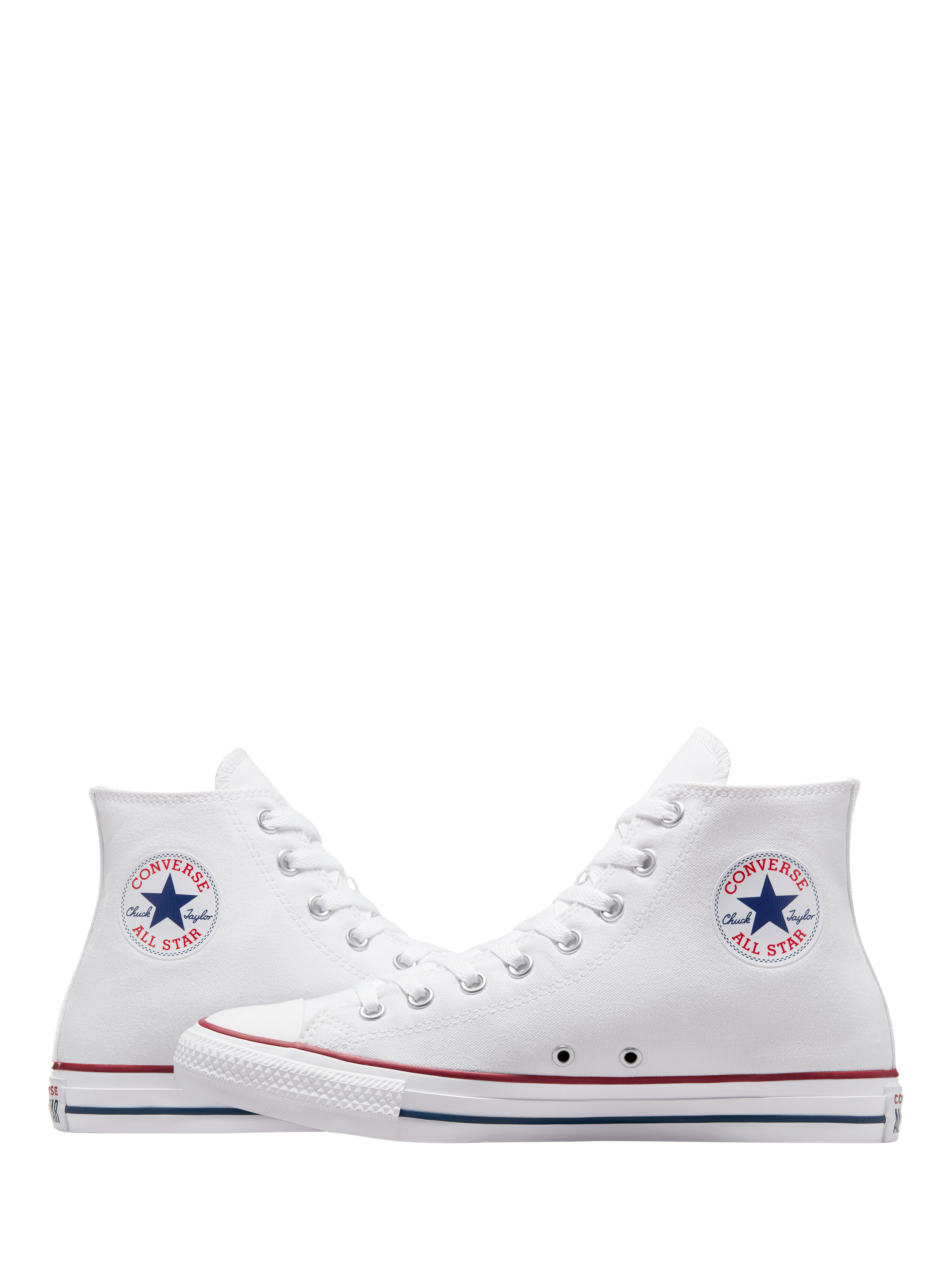 Product image 2 of 4, which shows Converse Chuck Taylor All Star Hi Top Trainers, Optic White, 8