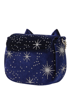 Angels by Accessorize Kids' Cosmic Glitter Party Bag, Navy - view 2, Navy