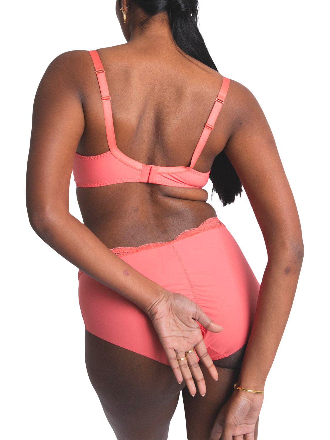 Product image 3 of 5, which shows Maison Lejaby Envie Full Cup Bra, Sunrise, 34E