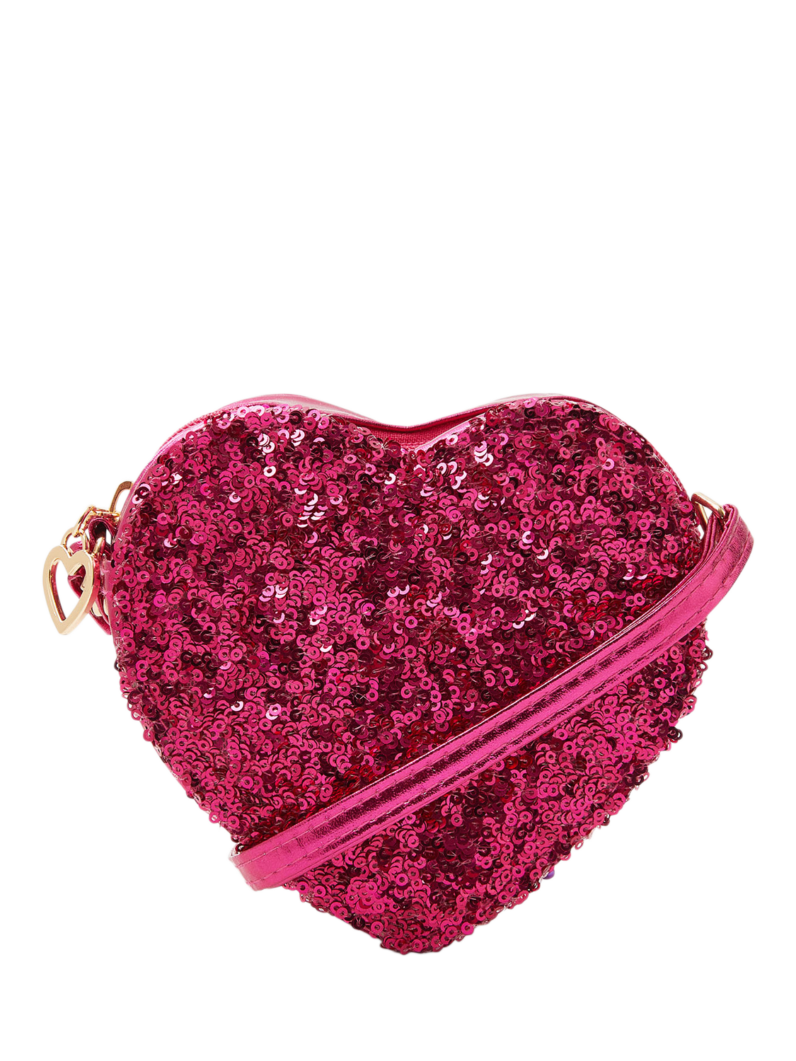 Angels by Accessorize Kids' Sequin Heart Bag, Pink