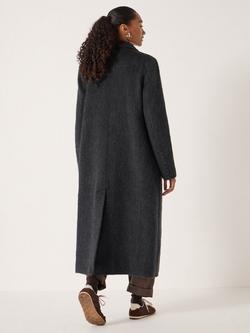 HUSH Meridah Italian Wool Blend Coat - view 2, Blackened Pearl