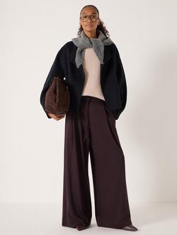 HUSH Double Faced Wool Jacket, Dark Navy, Dark Navy