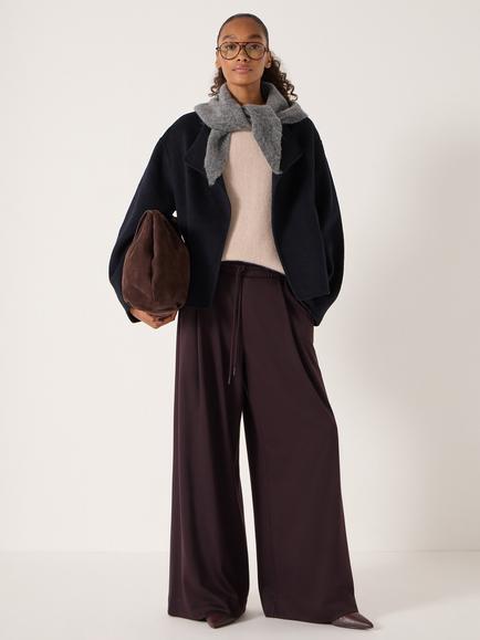 HUSH Double Faced Wool Jacket, Dark Navy, Dark Navy