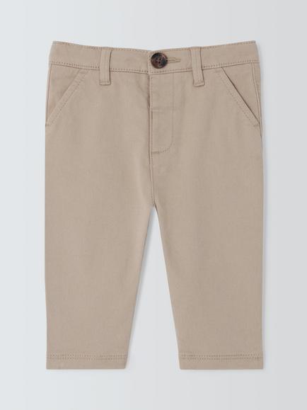 John Lewis Heirloom Collection Baby Chinos, Humus, Humus