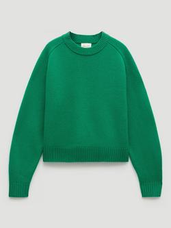 HUSH Nina Pure Merino Wool Crop Jumper - view 2, Bright Green