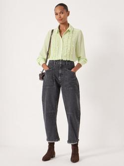 HUSH Chiffon Ruffle Blouse - view 2, Pale Green