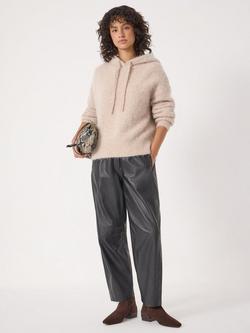 HUSH Hazel Relaxed Wool Blend Hoodie - view 2, Oatmeal Marl