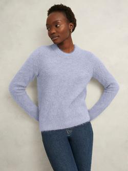 Hobbs Felicity Wool Rich Jumper, Pale Blue Marl, Pale Blue Marl