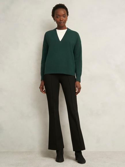 Hobbs Lettie Wool Blend Jumper, Ponderosa Green, Ponderosa Green