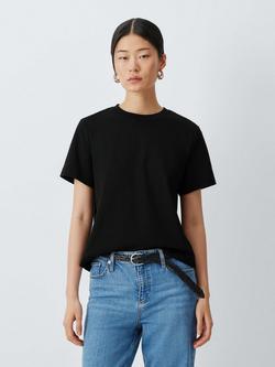 John Lewis Icon Organic Cotton T-Shirt, Black