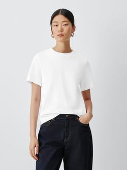 John Lewis Icon Organic Cotton T-Shirt, White