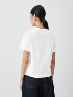 John Lewis Icon Organic Cotton T-Shirt - view 2, White