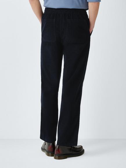 John Lewis Straight Leg Corduroy Trousers - view 2, Navy