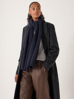HUSH Cashmere Scarf - view 2, Navy Blue