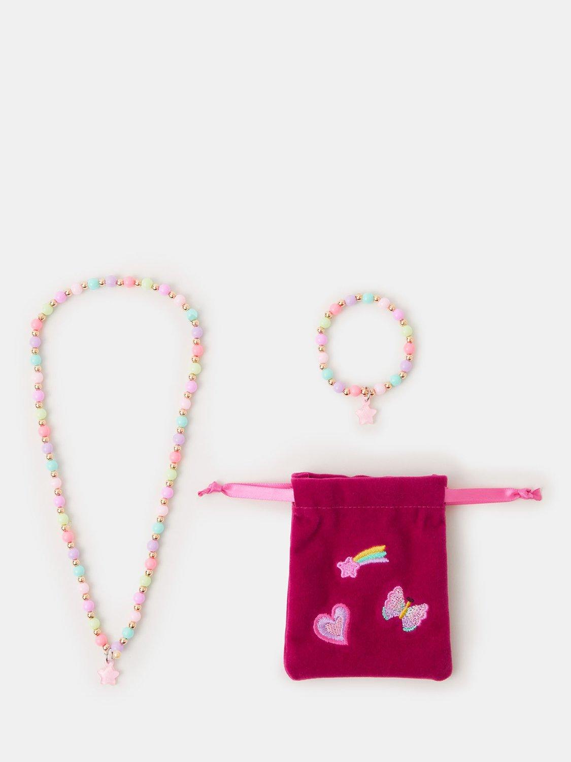 Angels by Accessorize Kids' Jewellery Gift Set, Pink/Multi