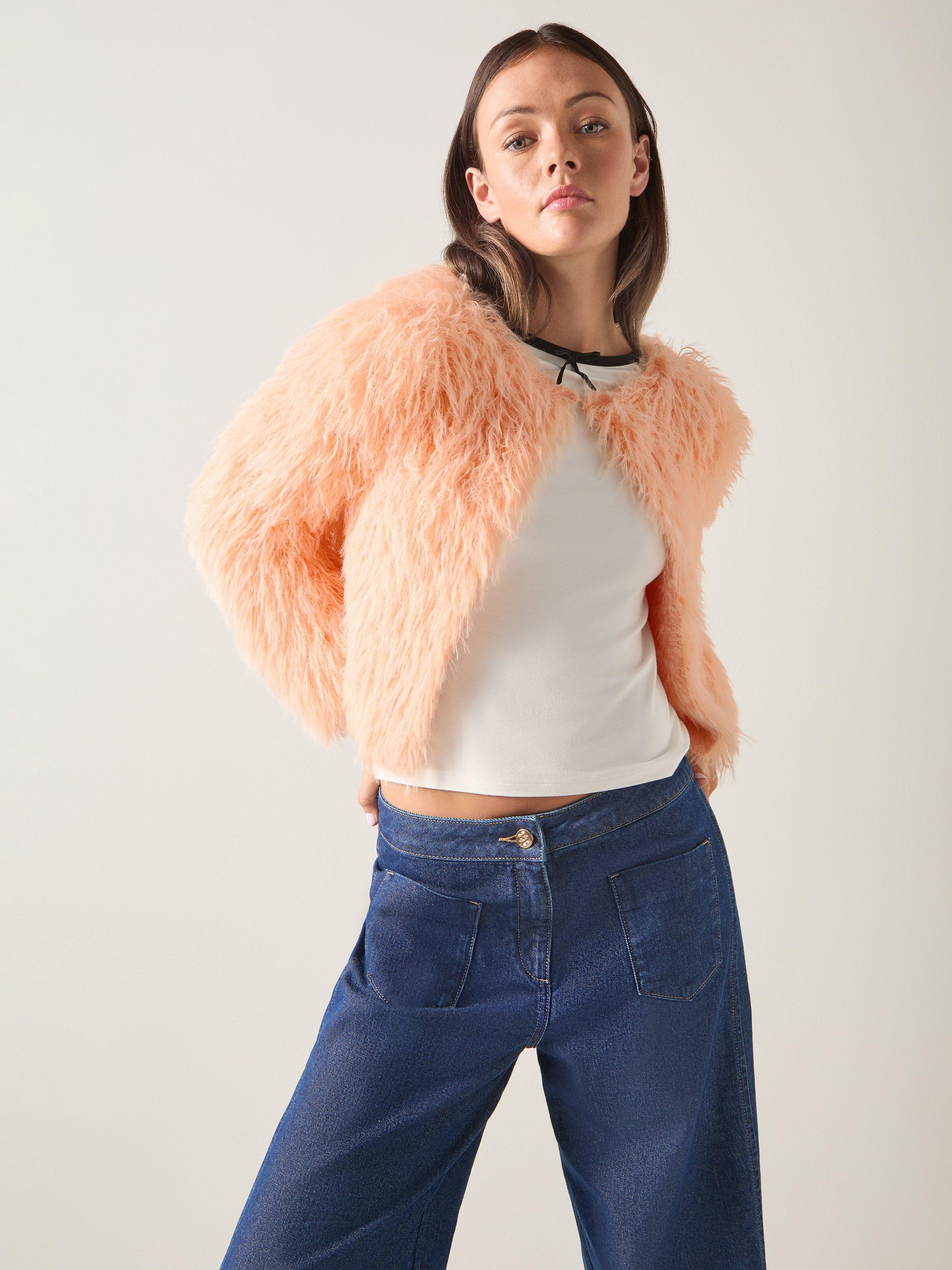 Product image 2 of 4, which shows LKB London Bow Cardigan, Orange, XS