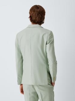 John Lewis Linen Cotton Blend Slim Fit Suit Jacket - view 2, Mint