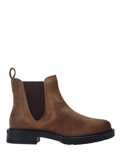 Moda in Pelle Okasa Leather Chelsea Boots, Taupe, Taupe