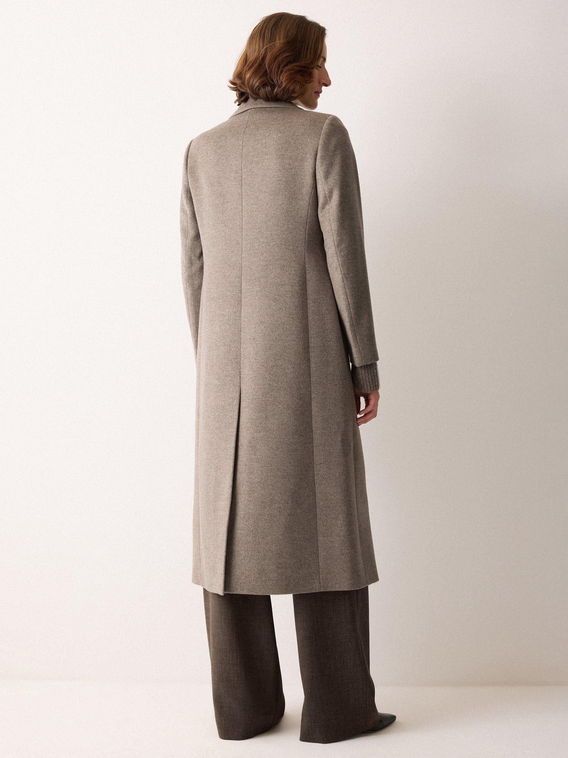 Product image 2 of 5, which shows Jigsaw Pure Wool Maxi City Coat, Taupe, 6