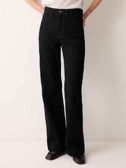 Jigsaw Greta Bootcut Jeans, Black, Black