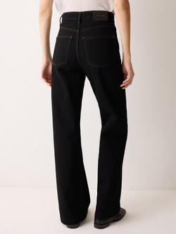Jigsaw Greta Bootcut Jeans, Black - view 2, Black