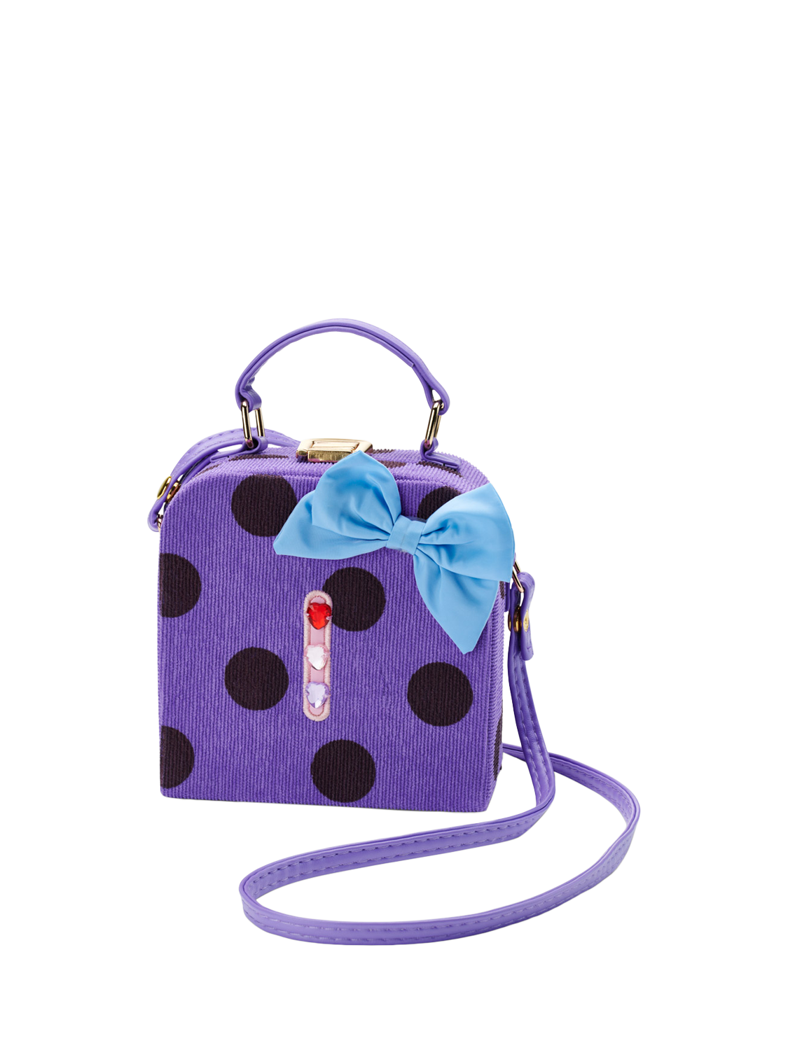 Product image 1 of 2, which shows Small Stuff Stych Kids' Initial Spot Shoulder Bag, I, One Size