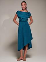 slim fit dress slacks Kasia Kulenty Era Duster Maxi Dress in Emerald main image 0