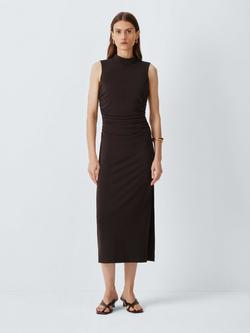 Marella Mirra Ruched Dress, Dark Violet, Dark Violet