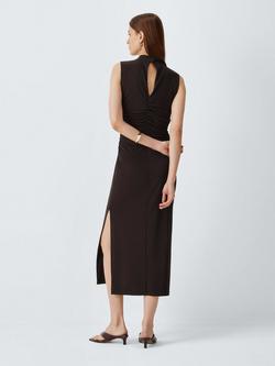 Marella Mirra Ruched Dress, Dark Violet - view 2, Dark Violet