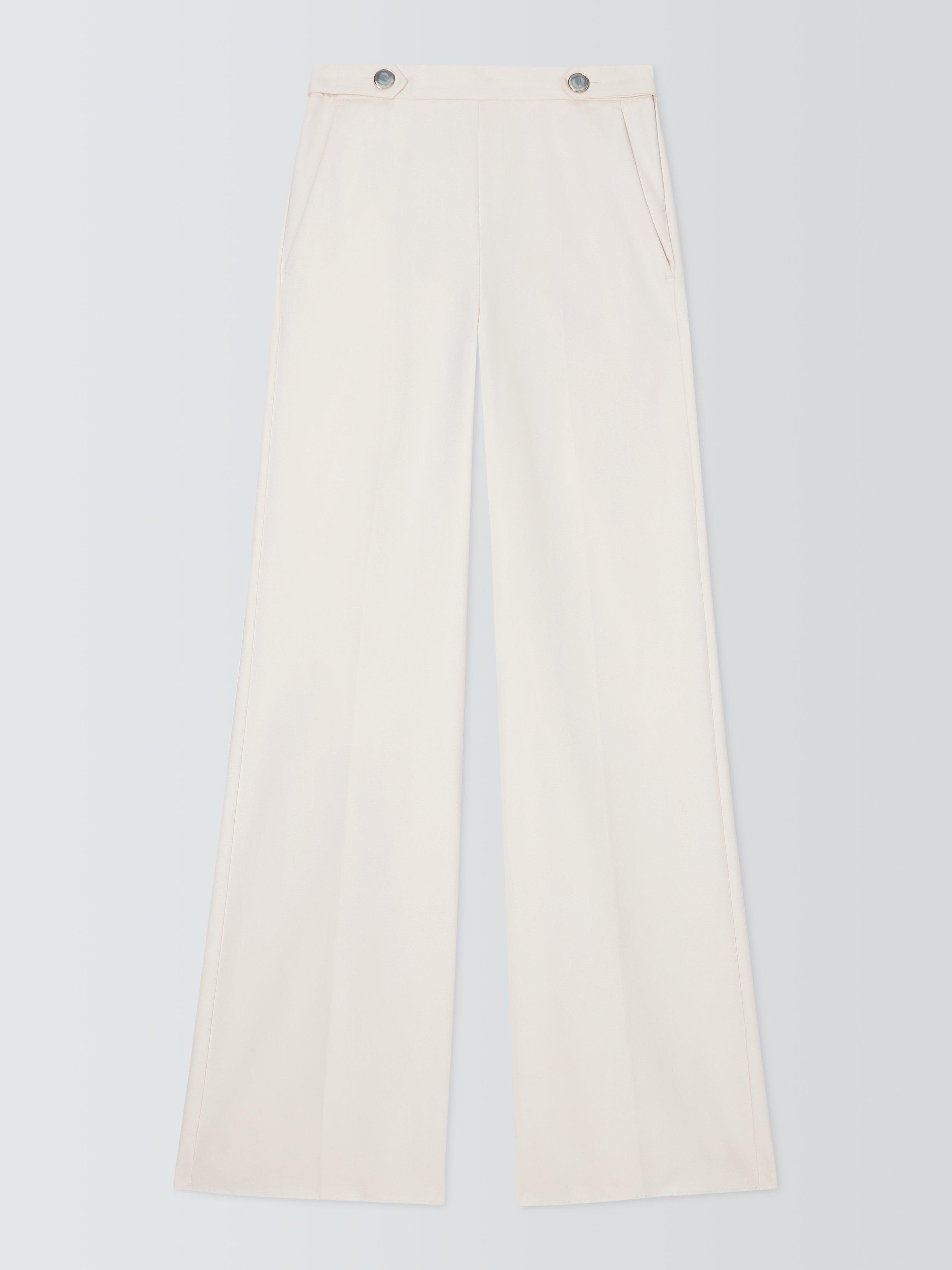 Product image 1 of 1, which shows Marella Fingere Tailored Trousers, White, 6