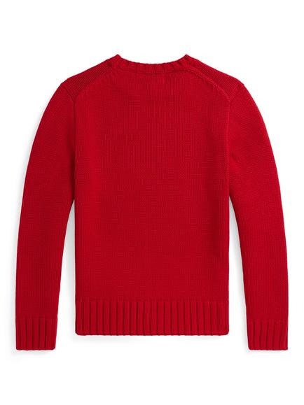 Ralph Lauren Kids' Cotton Iconic Flag Sweater - view 2, Rl2000 Red