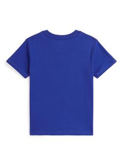 Ralph Lauren Kids' Cotton Logo Short Sleeve Crew Neck T-Shirt - view 2, New Sapphire