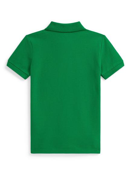 Ralph Lauren Kids' Cotton Logo Short Sleeve Polo Shirt - view 2, Cruise Green
