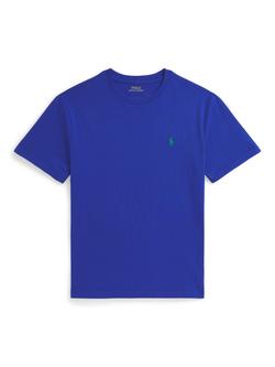 Ralph Lauren Kids' Cotton Crew Neck T-Shirt, New Sapphire, New Sapphire
