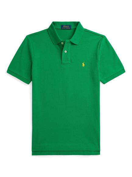 Ralph Lauren Kids' Cotton Logo Short Sleeve Polo Shirt, Cruise Green