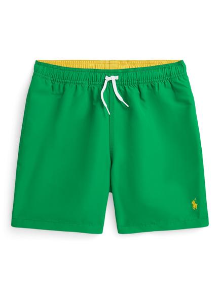 Ralph Lauren Kids' Woven Swim Shorts, Cruise Green, Cruise Green