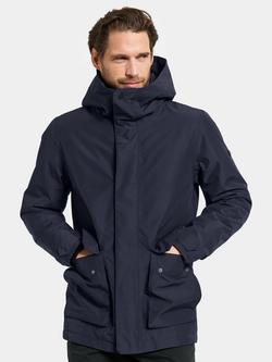 Didriksons Liam Waterproof Padded Hooded Parka Coat, Dark Night Blue