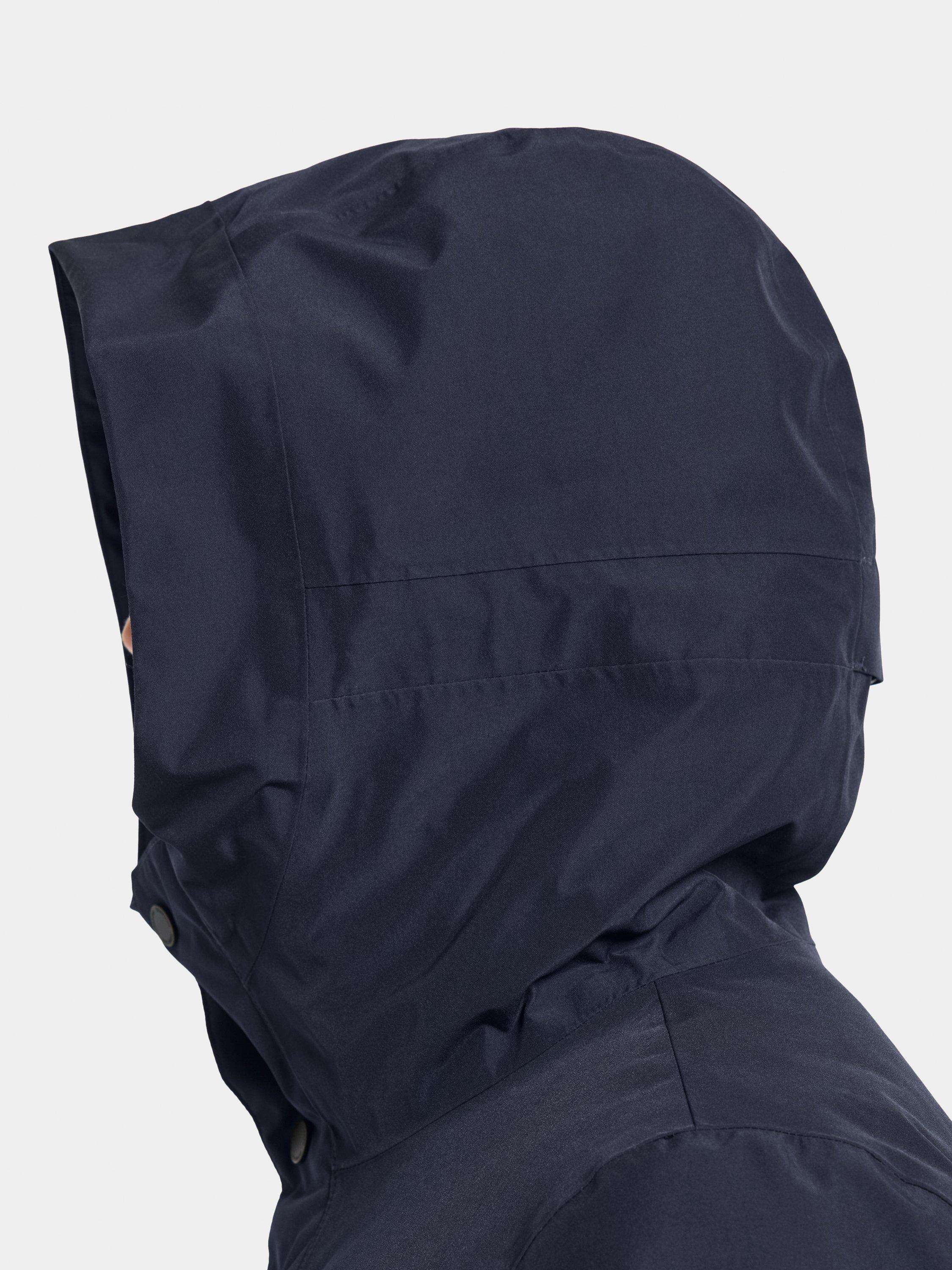 Product image 6 of 11, which shows Didriksons Liam Waterproof Padded Hooded Parka Coat, Dark Night Blue, S