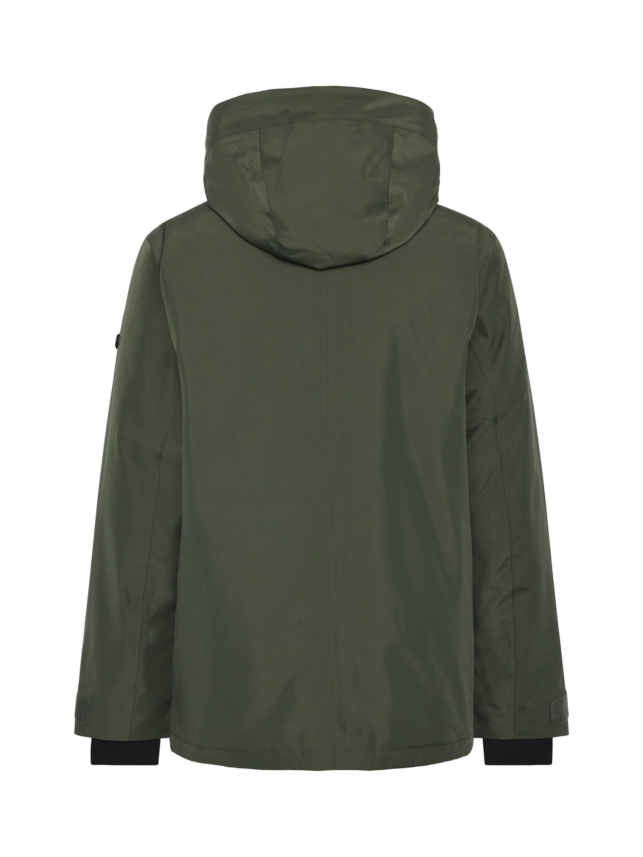 Product image 11 of 11, which shows Didriksons Liam Waterproof Padded Hooded Parka Coat, Deep Green, S