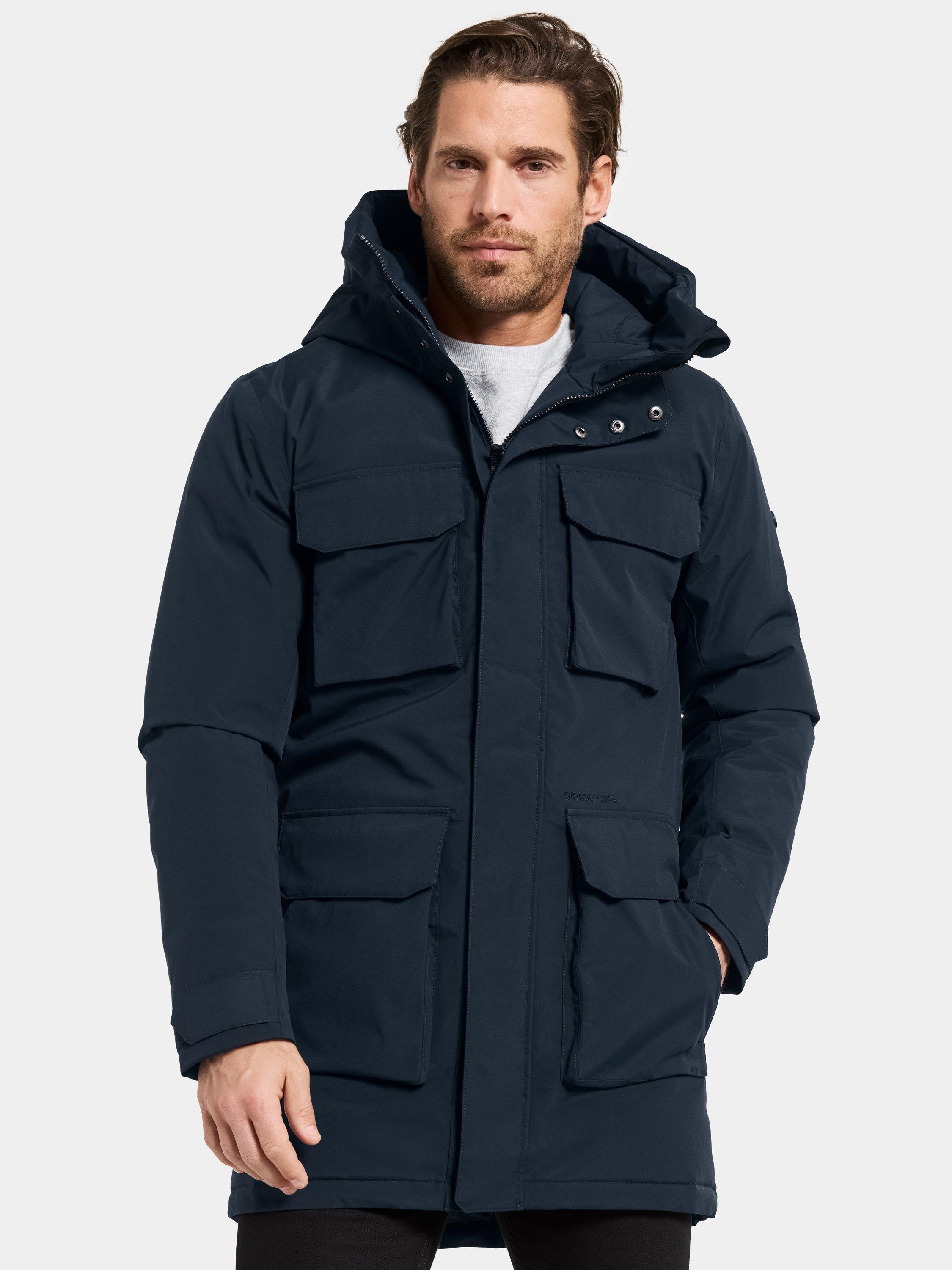 Product image 1 of 11, which shows Didriksons Aiden Water and Windproof Parka, Dark Night Blue, S
