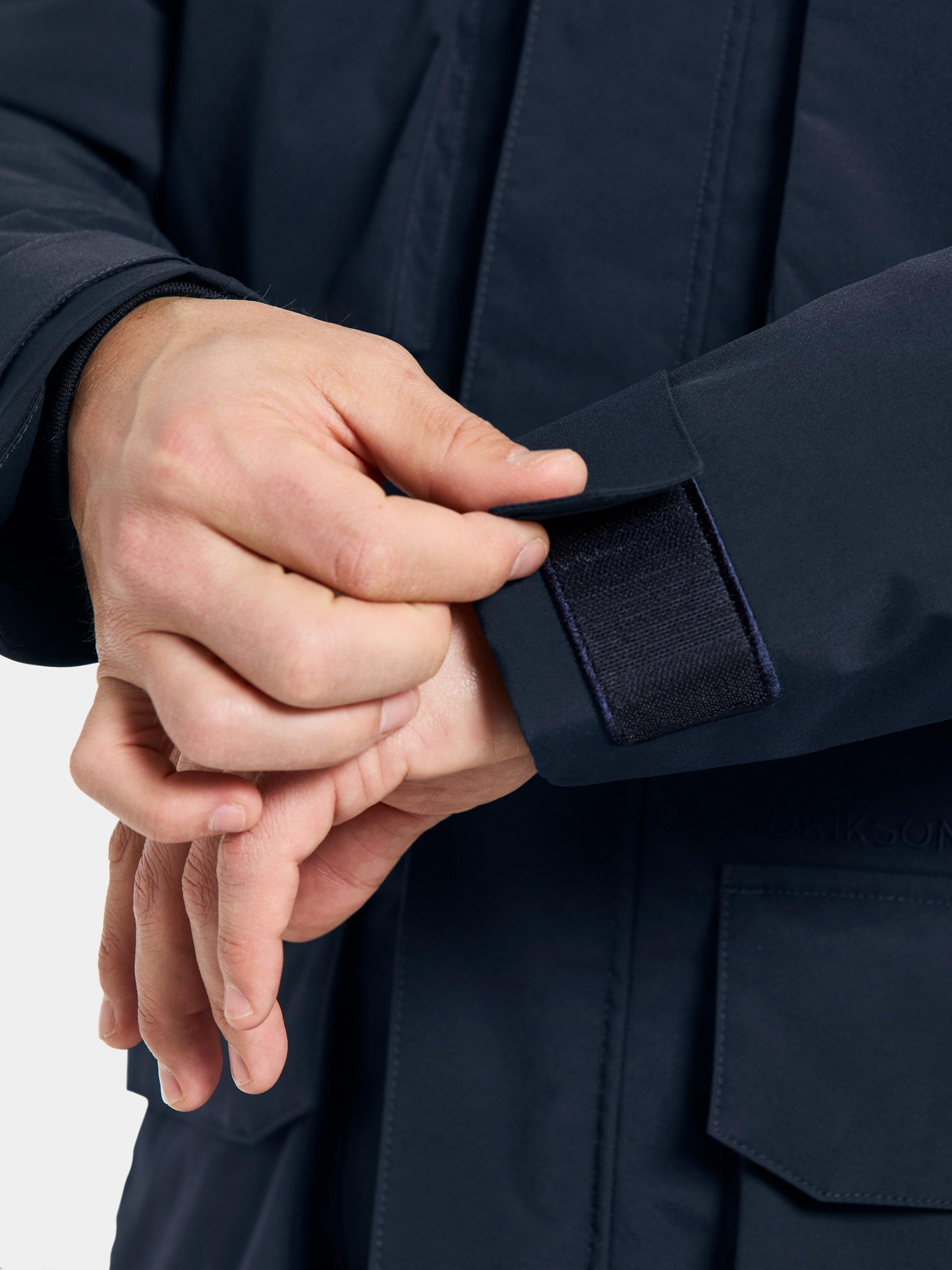 Product image 7 of 11, which shows Didriksons Aiden Water and Windproof Parka, Dark Night Blue, S