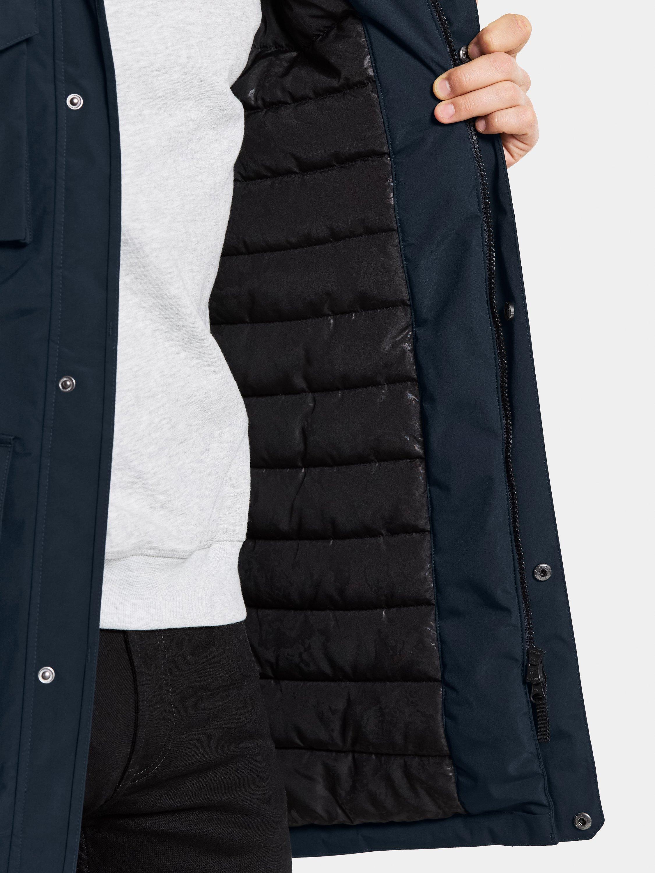 Product image 9 of 11, which shows Didriksons Aiden Water and Windproof Parka, Dark Night Blue, S