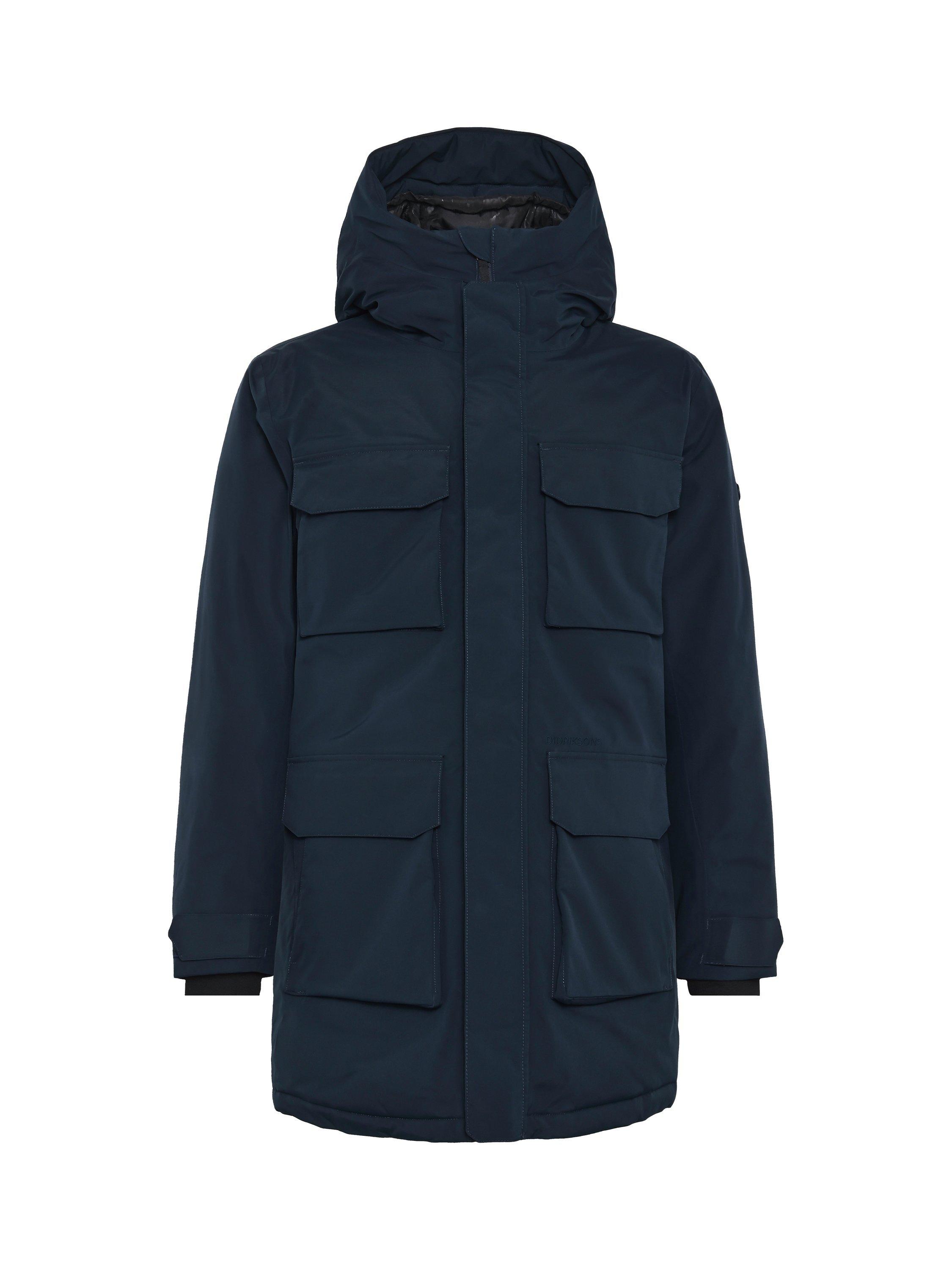 Product image 10 of 11, which shows Didriksons Aiden Water and Windproof Parka, Dark Night Blue, S