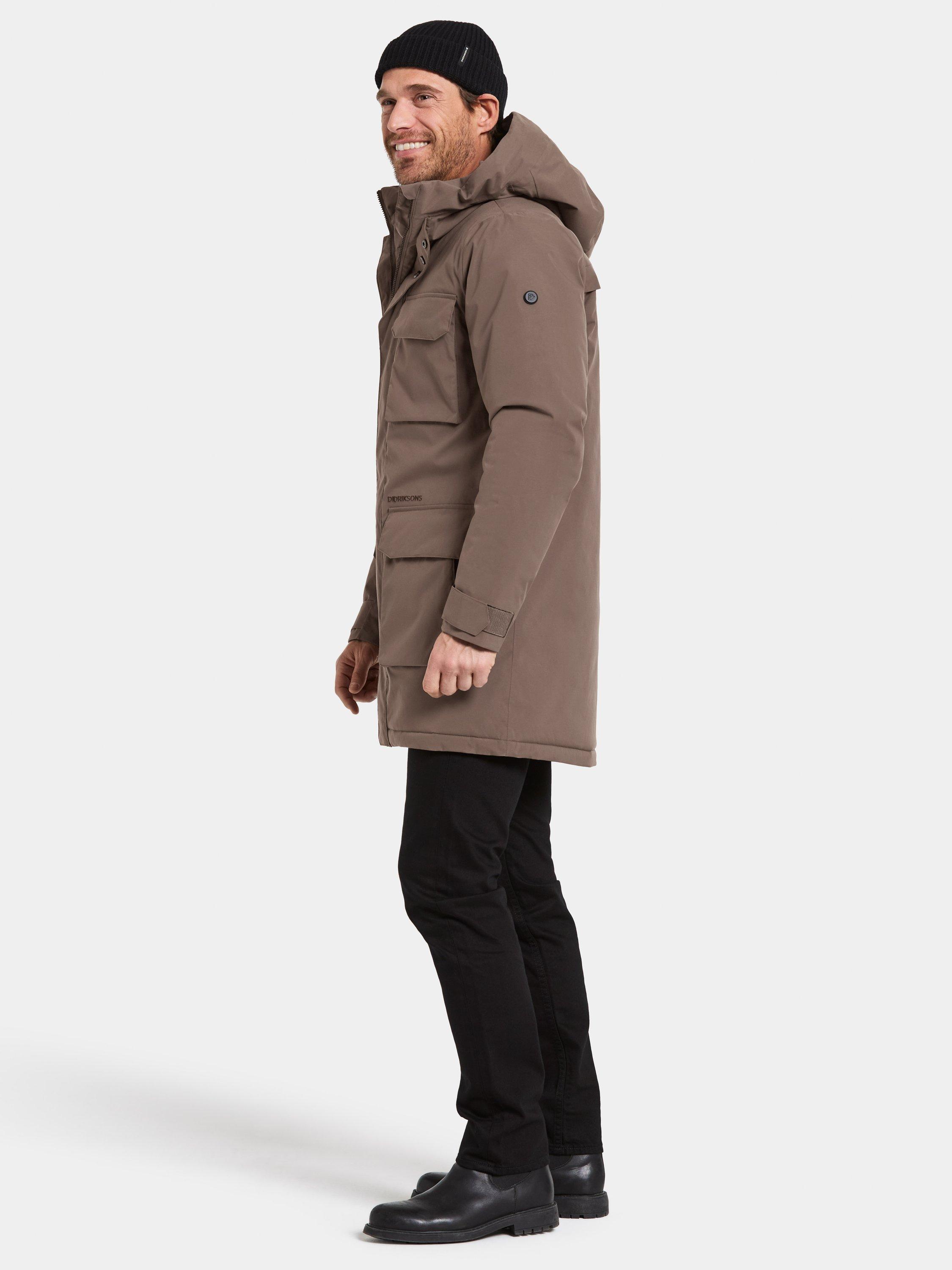 Product image 3 of 10, which shows Didriksons Aiden Water and Windproof Parka, Mocha Brown, S