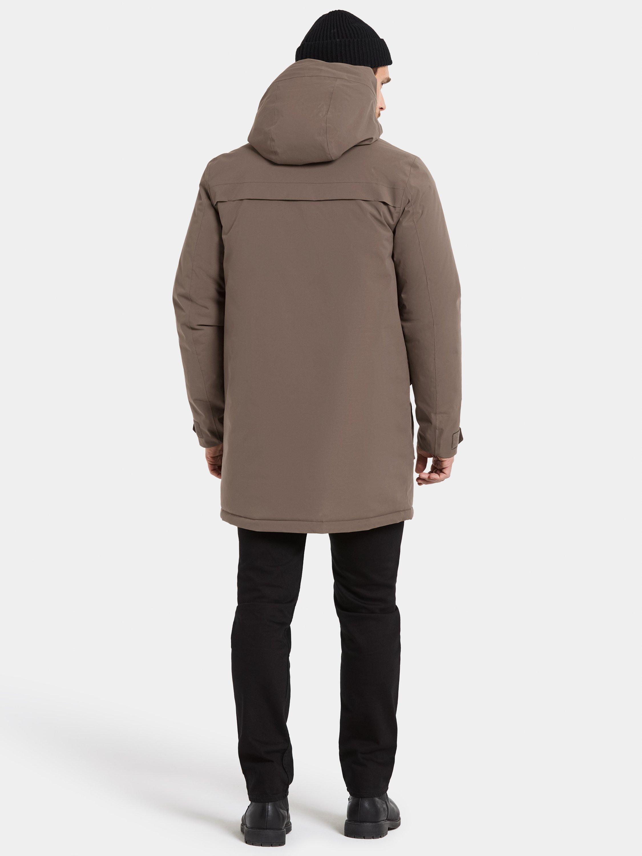 Product image 4 of 10, which shows Didriksons Aiden Water and Windproof Parka, Mocha Brown, S